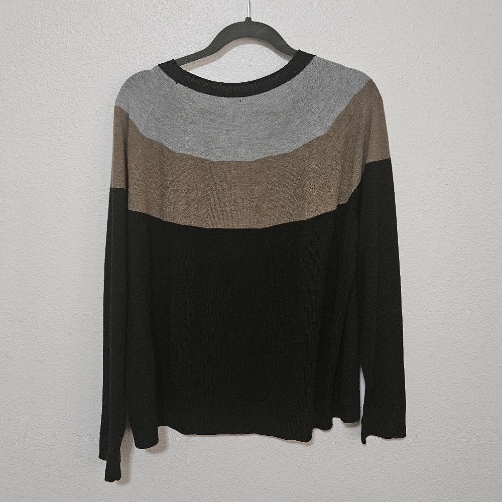 Smartwool color block sweater wool blend size xl
